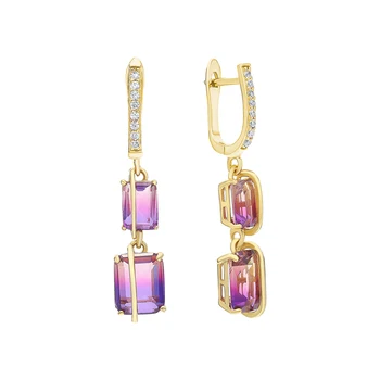 

Sunlight silver earrings with sieve and cubic zirconium