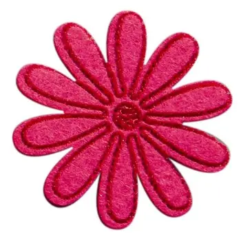

61215251 flowers from felt, 4 PCs, color: pink, Gloria ex