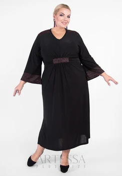 

Summer dress artessa plus size, maxi length, with sequins, made of polyester.