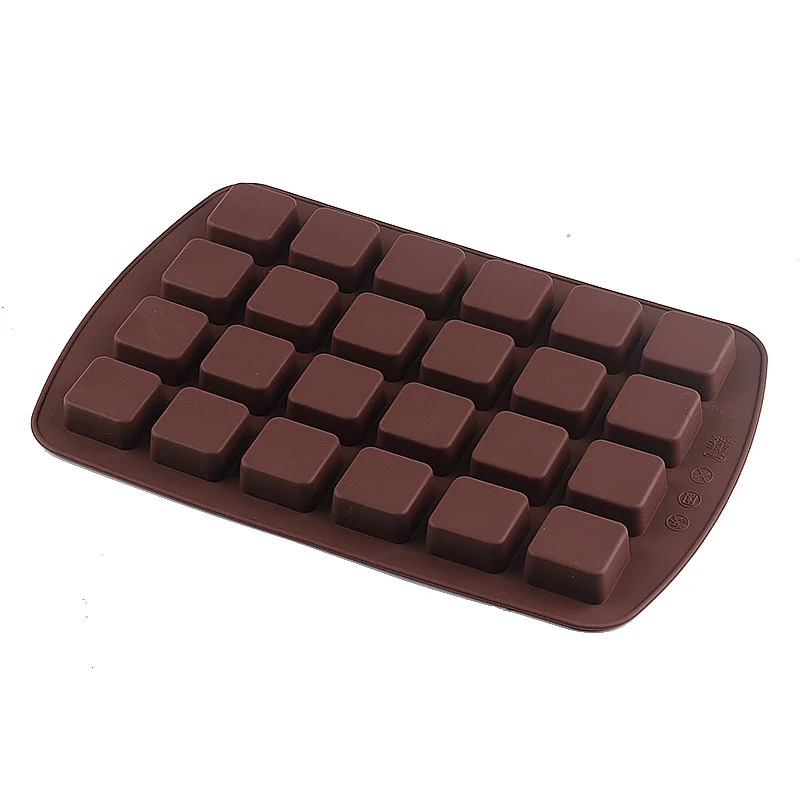 24 Cavity Silicone Brownie Squares Baking Mold Pans, Non-Stick, Easy To  Clean, Oven / Microwave / Dishwasher / Freezer safe - AliExpress