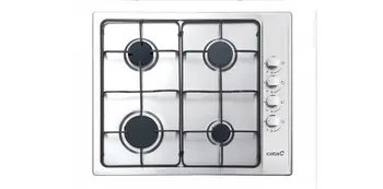 

Gas plate CATA GI6004X, 4 fires, 60 cms, inox, natural