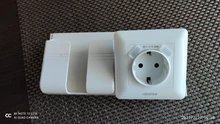 Herepow 2020 toma de corriente de pared teléfono blanco toma con conexión a tierra 16A EU estándar toma de corriente eléctrica con cargador USB de doble puerto 2100mA