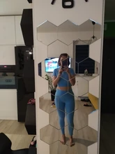 Conjunto de Yoga sin costuras para mujer, camisetas de entrenamiento, pantalones deportivos, sujetador, ropa de gimnasio, Top corto de cintura alta, Leggings para correr, conjunto deportivo 2005