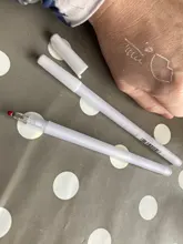 Nuevo marcador de cejas blanco, accesorios para tatuaje, marcador de piel para cirugía de tatuaje con micropúas, para suministros de maquillaje permanente piel sintetica microblading