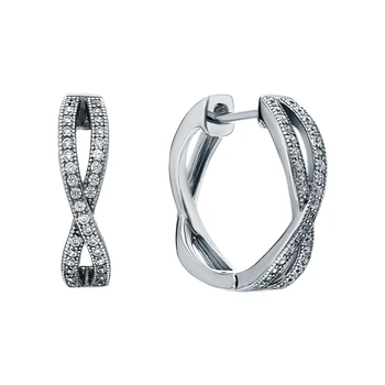 

Silver earrings with cubic zirconia sunlight sample 925
