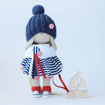 

Set for sewing textile doll Art fabric "Mary"