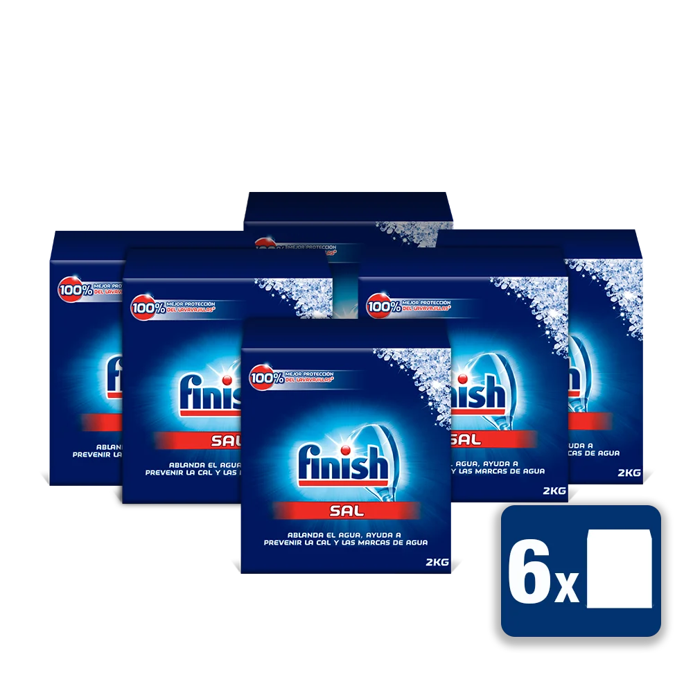 Финишная соль для посудомоечной машины Pack-6x 2 кг-посудомоечная машина