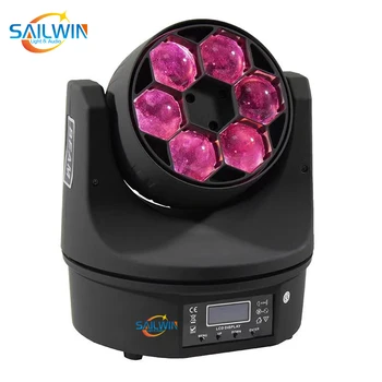 

Wholesale cheap price DMX512 laser effect mini sharp beam stage bee eye light 6x15W RGBW 4in1 LED Moving Head stage Light