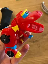 Figuras de acción Min Gogo Dino ABS para niños, juguete de transformación de dinosaurio para regalo, Deformación de coche, avión, REX, PING, VIKI, TOMO