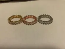 Huitan-anillo de compromiso con Circonia cúbica para mujer, sortija de compromiso, de boda, de lujo, cuadrado, Micro pavé, promesa de amor, gran oferta