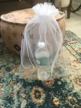 10 unids/lote bolsos grandes de Organza, 17x23 20x30 15x20 25x35cm, bolsa de joyería de calidad con regalo de boda, bolsas dibujables 7Z