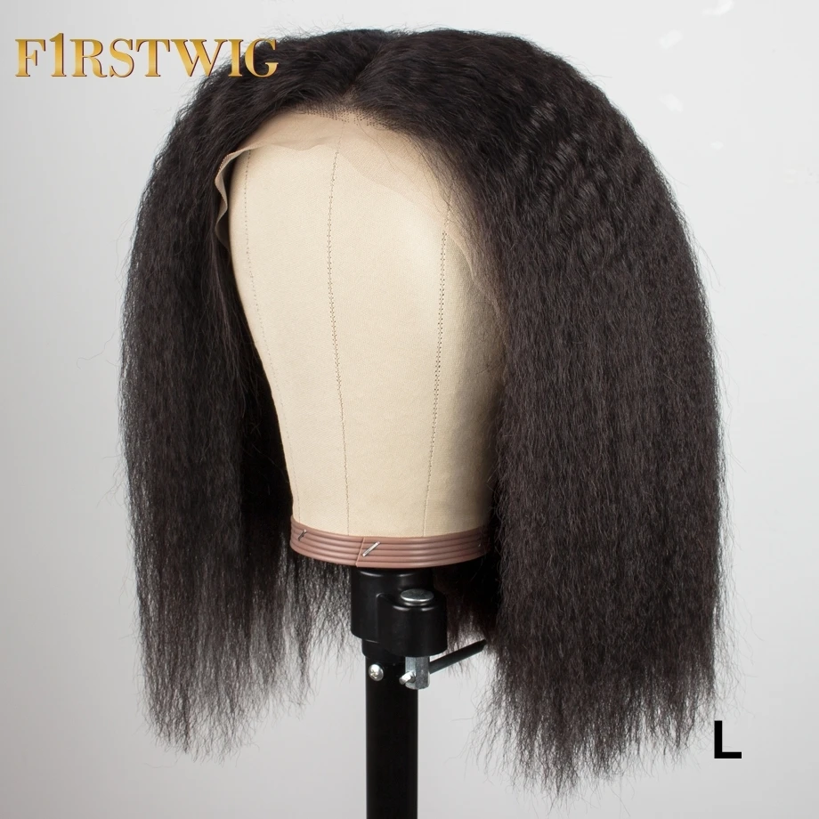 Короткие прямые парики боб фронта шнурка бразильские человеческие волосы парики 4x4 предварительно сорванные с волосами младенца для