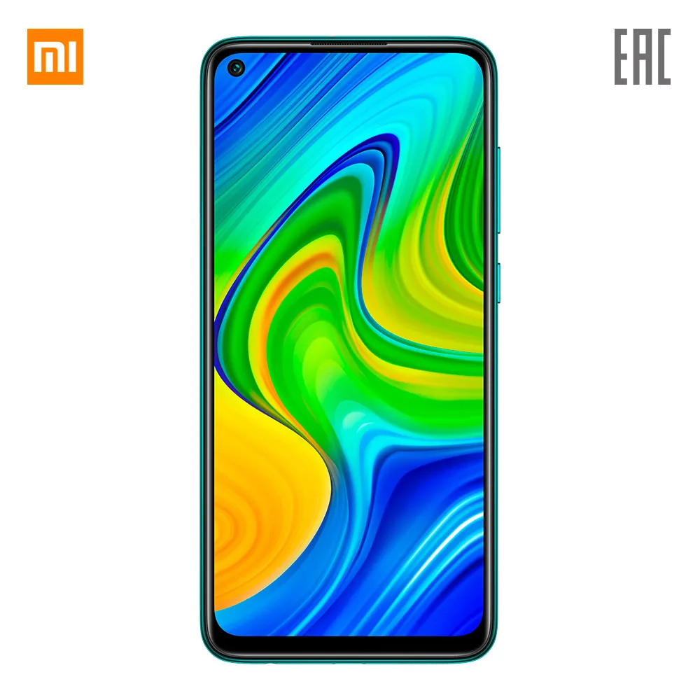 Смартфон Xiaomi Redmi Note 9 3+64|Зеленый|РОСТЕСТ|Быстрая зарядка|Мощный