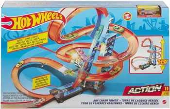 

Hot Wheels tower crashes in the air toy store