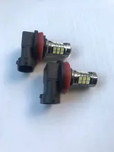 Bombillas LED antiniebla para conducción de coche, luz delantera antiniebla DE 9006 K, H8, H11, HB4, 6000, P13W, PSX24W, 2 uds.