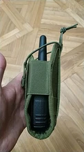 Bolsa táctica Molle 1000D para Walkie Talkie, bolsa de cintura, soporte portátil para interfono, bolsa de transporte para caza y Camping
