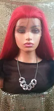 Wig Hair-Wigs Baby-Hair Lace-Front Natural Synthetic X-TRESS Red-Color Straight Free-Part