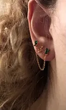 Canner-pendientes tipo botón de plata fina S925 para mujer, aretes de serpiente de forma pequeña, regalo diario, joyería fina