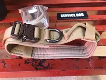 Collar táctico militar ajustable para perro, collares para perro y mascotas, correa de Control, Asa de entrenamiento, Collar de Gato para perros pequeños y grandes