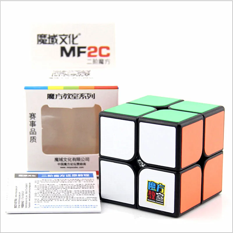 Moyu MoFangJiaoShi MF 2x2x2 магический куб MoYu MF2C 2x2 скоростной куб для кубинга классная обучающая игрушка Moyu 2x2 головоломка волшебный куб