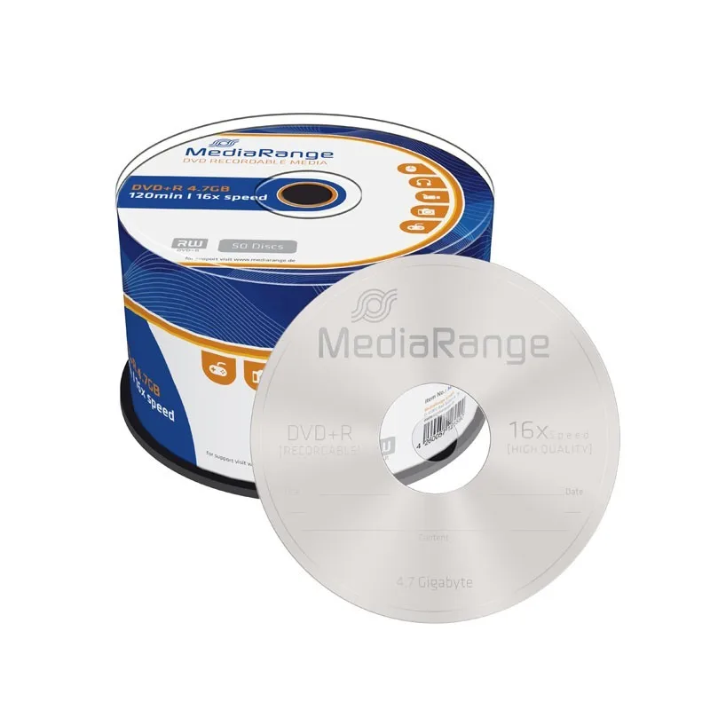 DVD+R 16X MediaRange Tarrina 50 uds