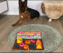 Alfombrilla de entrenamiento lavable para mascotas, colchoneta de olfateado para perros y gatos, rompecabezas de consumo de energía, manta antiestrés para cachorros