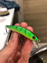 3D Eyes Floating Minnow Wobblers Fishing-Lure Laser Crankbait Aritificial Hard-Plastic