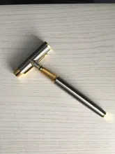 Pluma estilográfica de Metal de alta calidad, suministros de papelería para oficina y escuela, escritura, negocios, firmar, caligrafía, 1 unidad, 03923