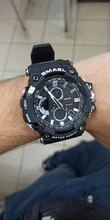 Reloj deportivo de doble horario para hombre, resistente al agua hasta 50m, relojes militares para hombre, 1802D, relojes para regalo