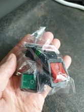 Rocker Button-Light KCD4 16A 4-Pin ON-OFF 125VAC Red 250VAC/20A