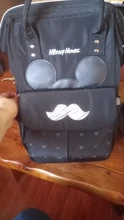 Bolsa de pañales con USB de Disney, mochila momia de maternidad/bolsa de pañales para bebé, bolso de viaje de Mickey Mouse, bolsa para cuidado del bebé, bolsa húmeda