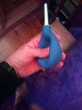 Irrigador de Enema de goma para higiene femenina, jeringa de bombilla de Enema, limpiador Anal y vaginal, para Enema de limpieza Anal