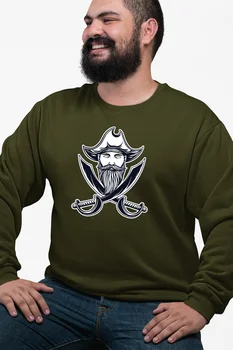 

Angemiel Wear Pirate And Swords Green Men 'S Sweatshirt