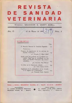 

Magazine Animal Health. Year II. N ° 3. 15 March 1947