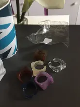 Si ME Ins estética de resina transparente de cristal acrílico coreano geométrico Irregular plaza de anillos para las mujeres joyería de moda