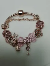 Pulsera con cuentas de corazón a corazón para mujer, 30 estilos, pulsera fina, regalo de aniversario de boda