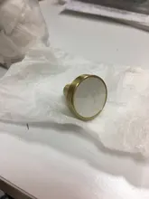 KAK-Ganchos de latón estilo pastoral de pared para colgar ropa, conchas de estilo nórdico para gabinete, perillas de baño, cocina y pasillo, muebles, color dorado