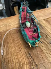 Large Aquarium Decoration Shipwreck Fish-Tank-Decor Boat Plactic Air-Split