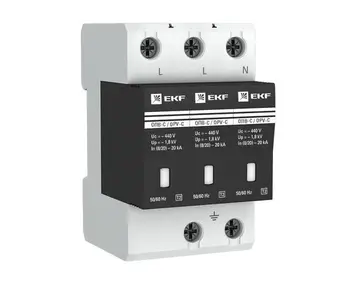 

Pulse voltage limiter opv-d/3 p in 5KA 230 V with sign. EKF Proxima