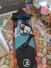 SUP300-Tabla de Paddle surf de 10 pulgadas, 300x76x15cm Tabla de Surf, bolsa, paleta, aleta, bomba de aire, kit de reparación, correa de pie