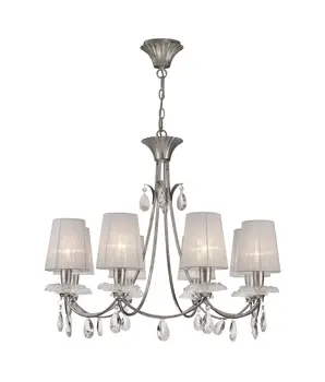 

Ceiling Lamp 8 lights silver SOPHIE