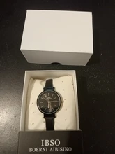 IBSO-Relojes de pulsera ultrafinos de 8 MM para mujer, reloj de lujo femenino a la moda, de cuarzo, 2021