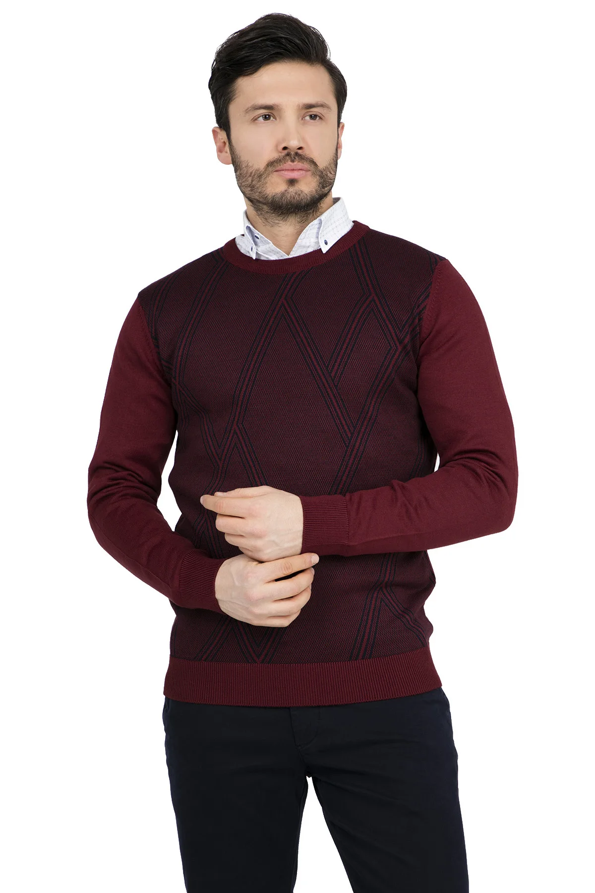 

BURATTI BIKE COLLAR MEN 'S SWEATER 430OY2031