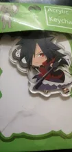 Llavero acrílico de doble cara, colgante de llavero, accesorios de Anime, llavero de dibujos animados