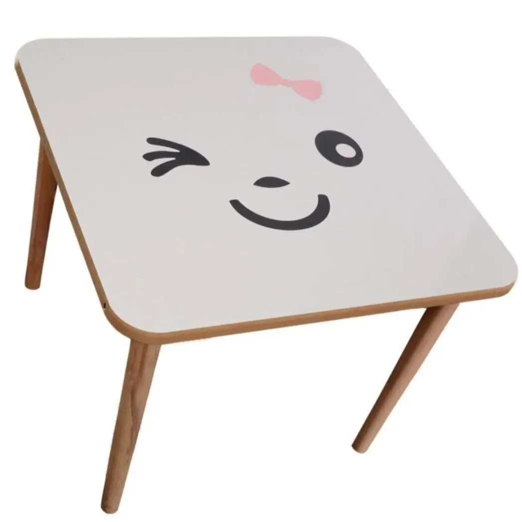 Children's Table Chair Suit. Activity, Education, Game. Style Concept. Ages 2-7. Solid Wood Handmade. With Extra Sticker Gift.