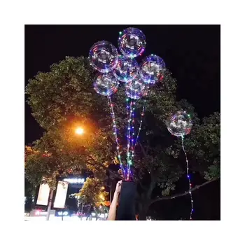 

LED light balloon Handle Led Balloon With Sticks Fool Helium Ballons Wedding Birthday Party Decorations Ballon