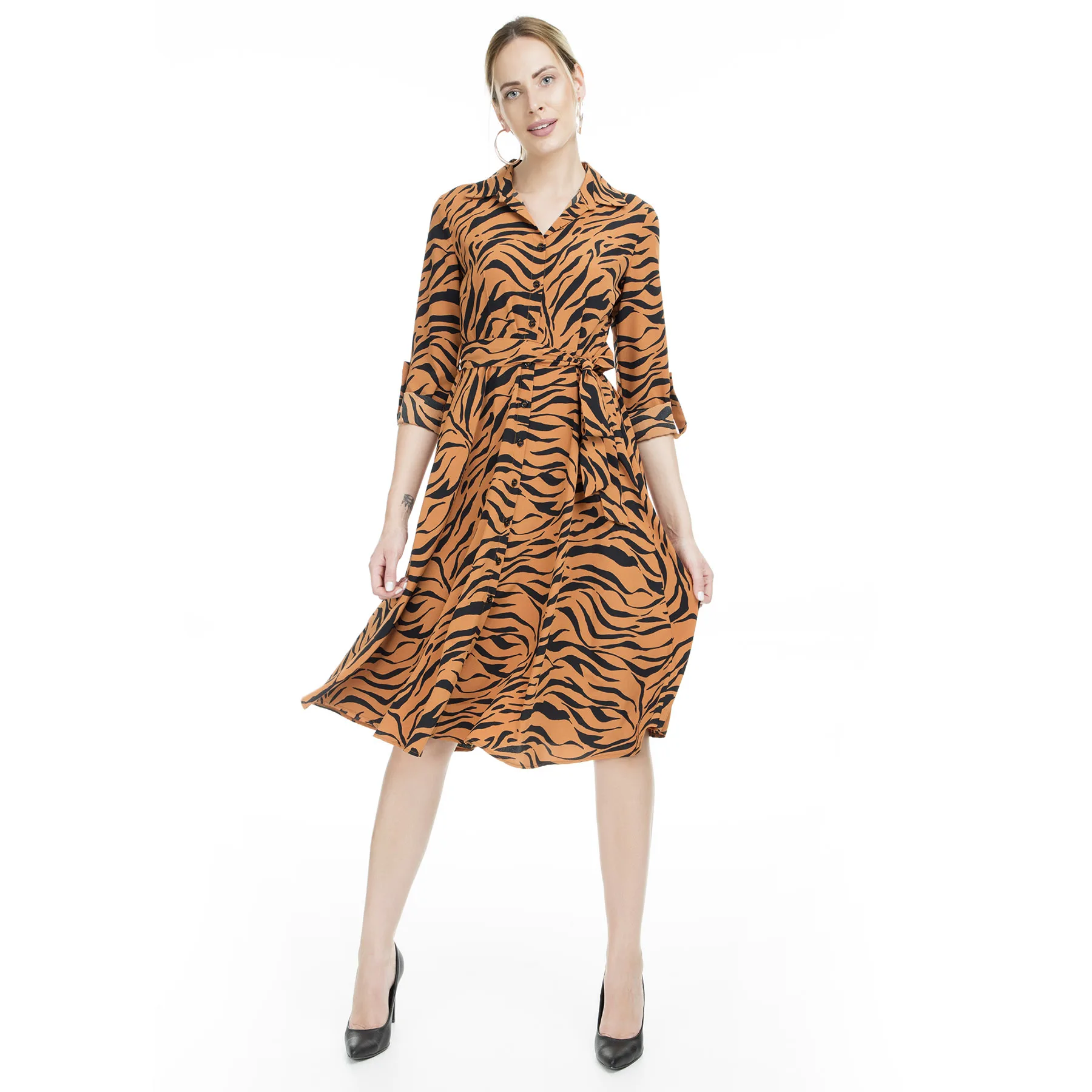 

Via Dante Zebra Print Dress WOMEN DRESS 0231111VD