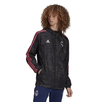 

Men's Sports Jacket Real Madrid Adidas WINDBREAKR Black