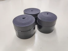Empuñadura de goma para raqueta de bádminton, accesorio antideslizante, absorbente para el sudor, con mango de goma, cinta de bobinado, 3 uds.