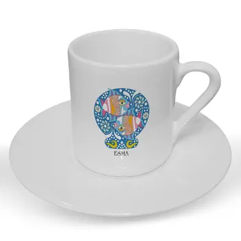 

Personalized Pisces Sign Turkish coffee Cup